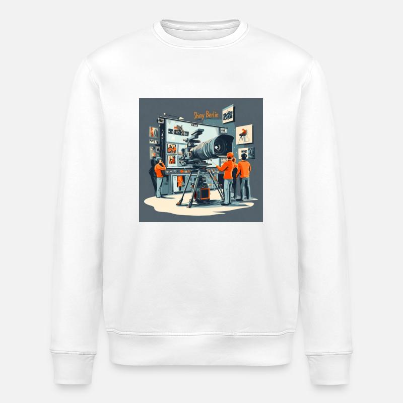 The camera studio - Stanley/Stella Unisex Bio-Sweatshirt ROLLER - Weiß