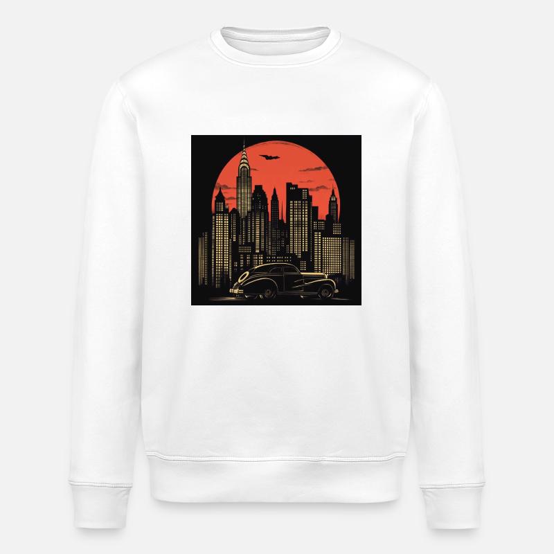 New York night - Stanley/Stella Unisex Bio-Sweatshirt ROLLER - Weiß