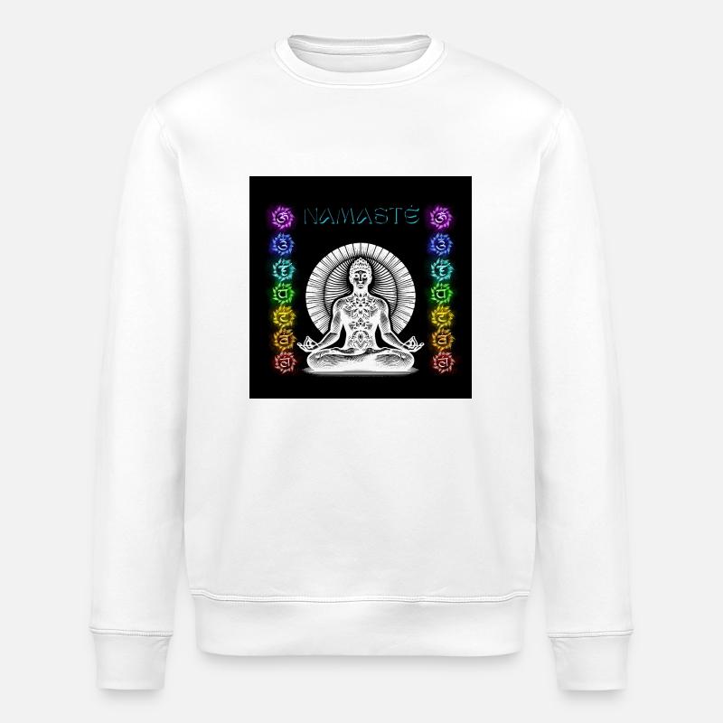 Namastè White - Stanley/Stella Unisex Bio-Sweatshirt ROLLER - Weiß