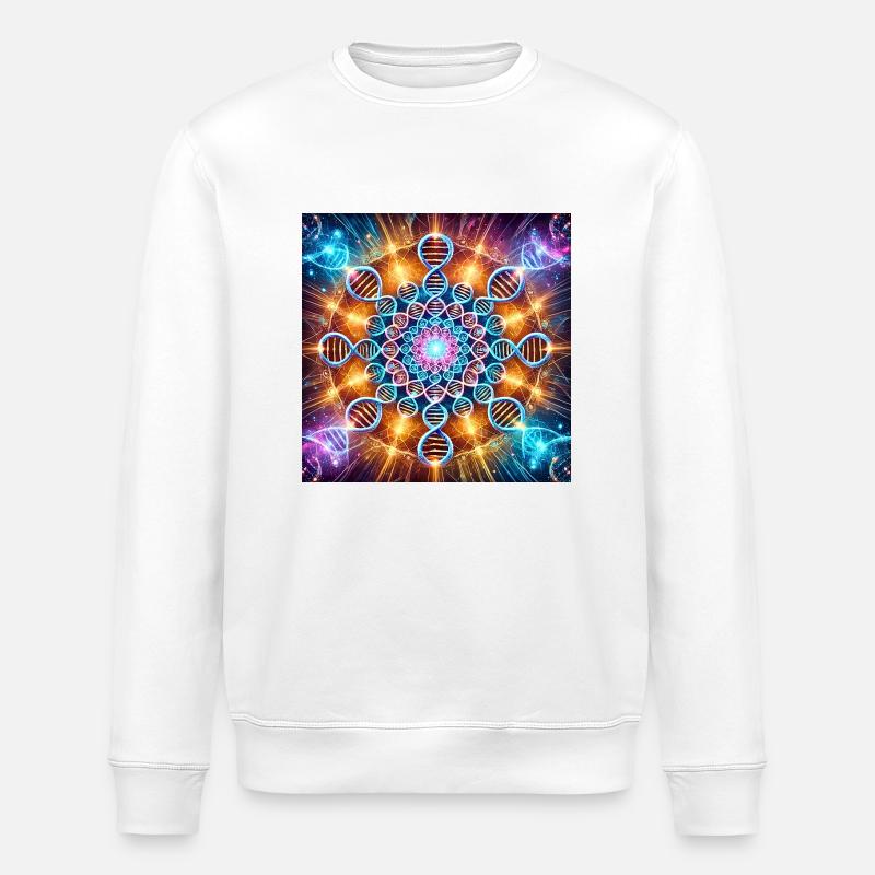 DNA HEALING 528HZ - Stanley/Stella Unisex Bio-Sweatshirt ROLLER - Weiß