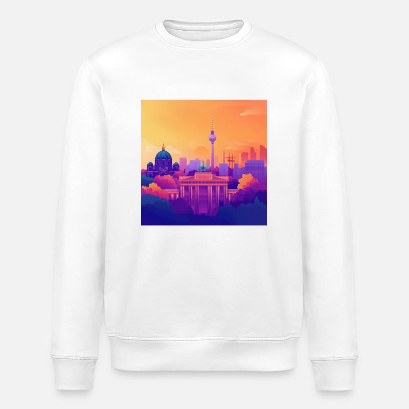 Berlin - Stanley/Stella Unisex Bio-Sweatshirt ROLLER - Weiß