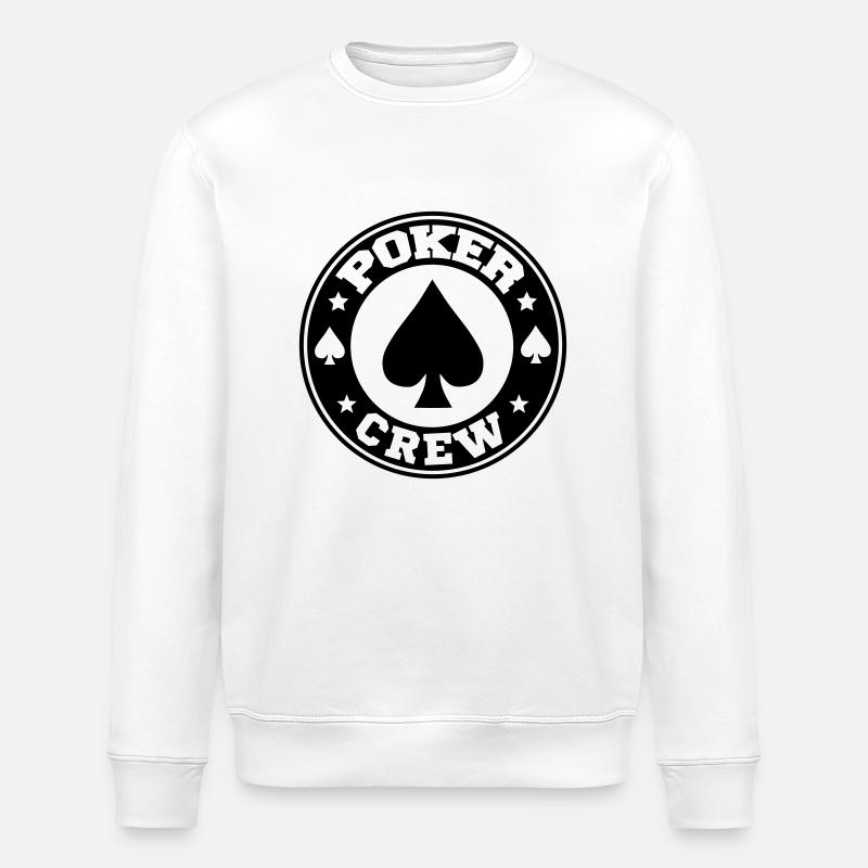 poker crew - Stanley/Stella Unisex Bio-Sweatshirt ROLLER - Weiß