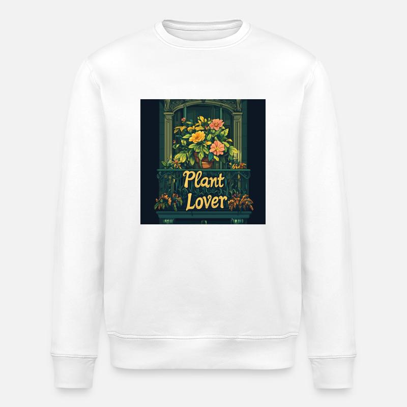Plant lover - Stanley/Stella Unisex Bio-Sweatshirt ROLLER - Weiß