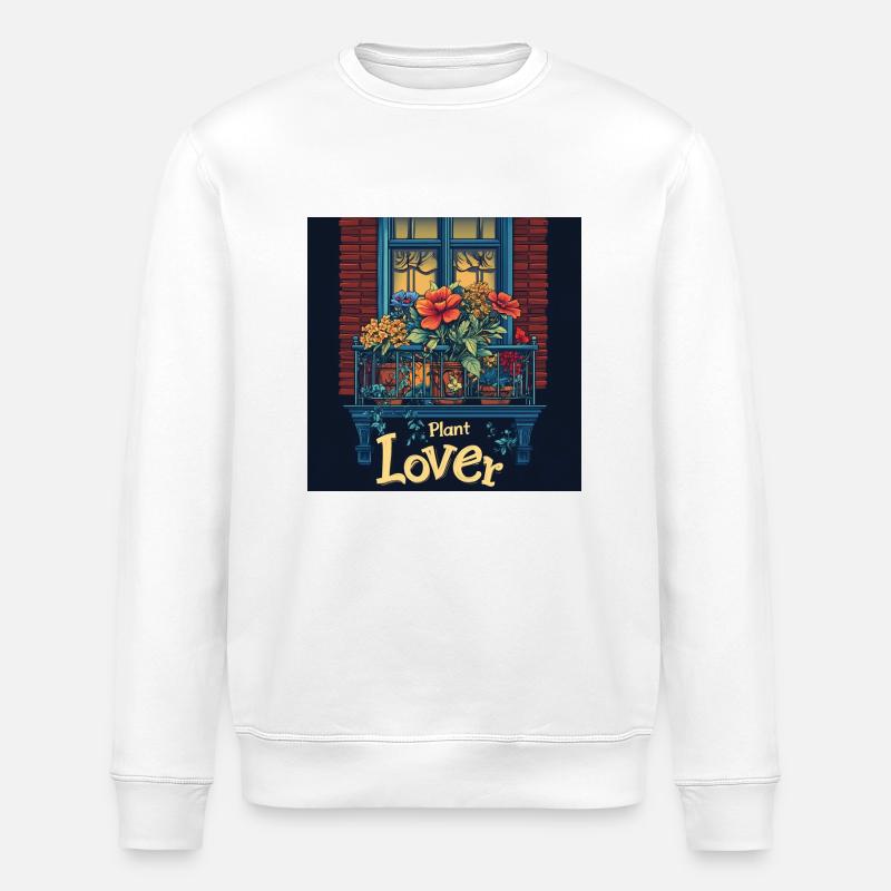 Plant lover - Stanley/Stella Unisex Bio-Sweatshirt ROLLER - Weiß