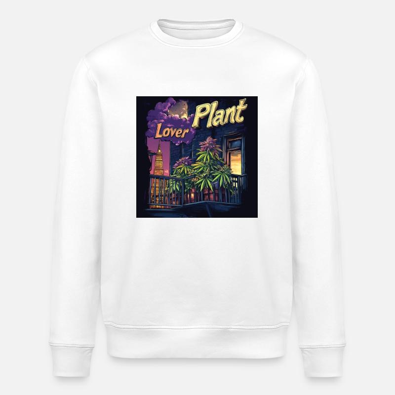 Canabis lover NYC - Stanley/Stella Unisex Bio-Sweatshirt ROLLER - Weiß
