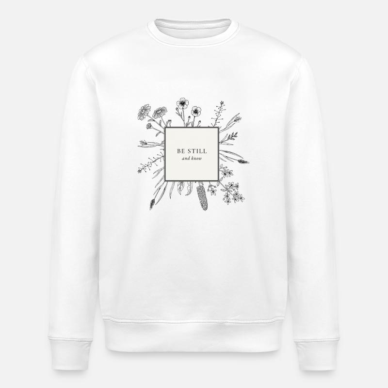 Restez tranquille et sachez - Sweat bio ROLLER Stanley/Stella Unisexe - blanc