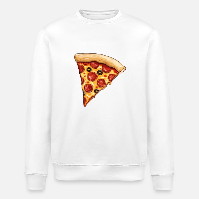 Pizza - Stanley/Stella Unisex Bio-Sweatshirt ROLLER - Weiß
