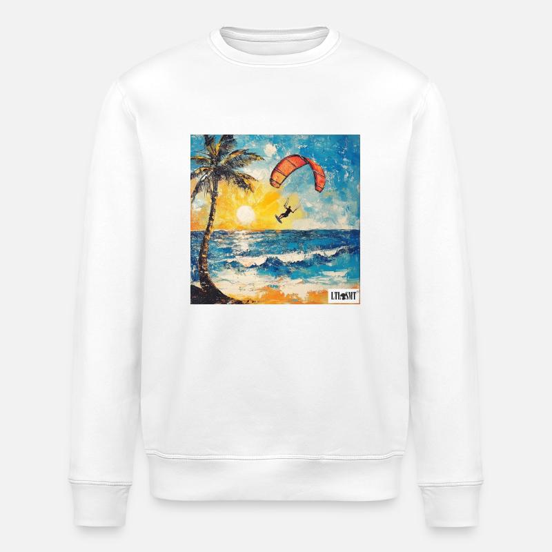 Kite - Stanley/Stella Unisex Bio-Sweatshirt ROLLER - Weiß