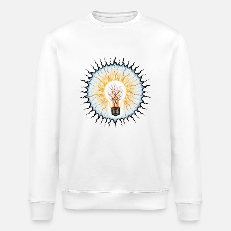 Idée d’ampoule - Sweat bio ROLLER Stanley/Stella Unisexe - blanc