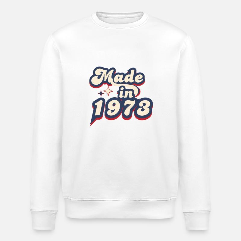Made in 1973 retro - Sweat bio ROLLER Stanley/Stella Unisexe - blanc