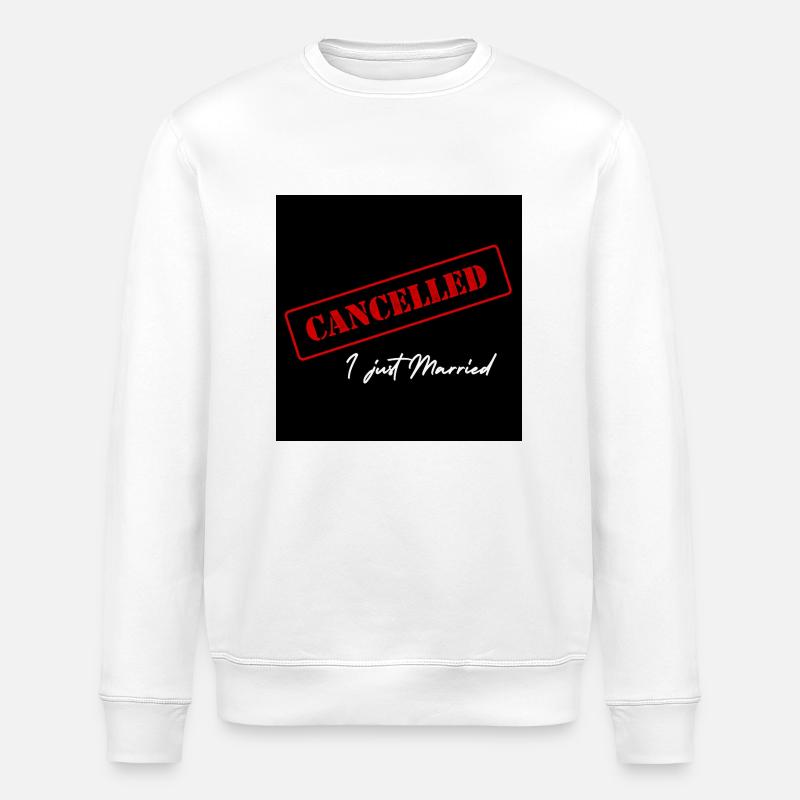 I married - Stanley/Stella Unisex Bio-Sweatshirt ROLLER - Weiß
