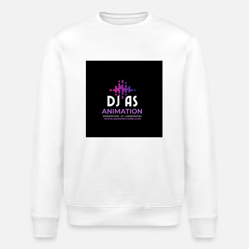 Dj as - Sweat bio ROLLER Stanley/Stella Unisexe - blanc
