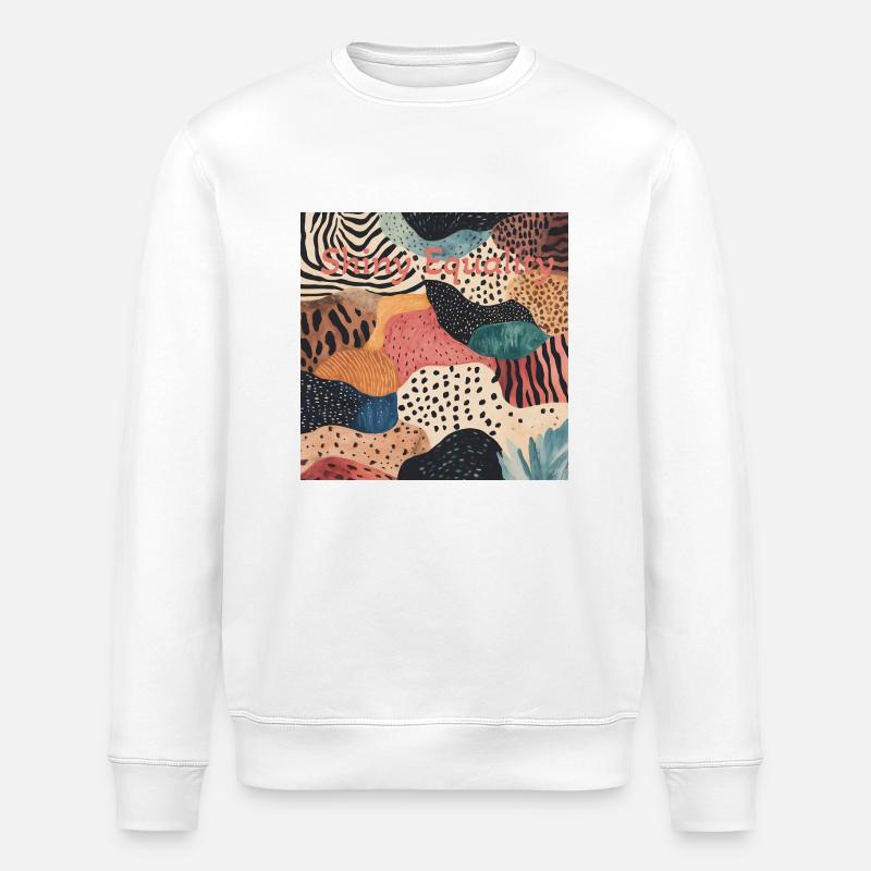Shiny Equality - Stanley/Stella Unisex Bio-Sweatshirt ROLLER - Weiß