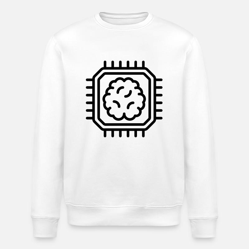 Artificial intelligence - Stanley/Stella ROLLER Unisex Organic Sweatshirt - white
