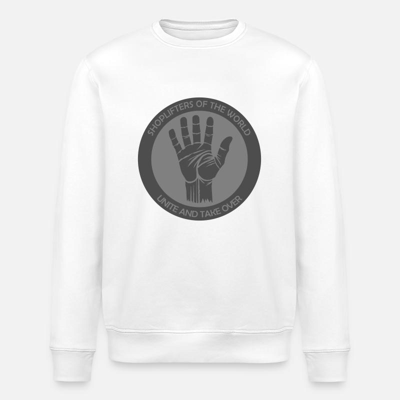 Voleurs à l’étalage, unissez-vous ! - Sweat bio ROLLER Stanley/Stella Unisexe - blanc
