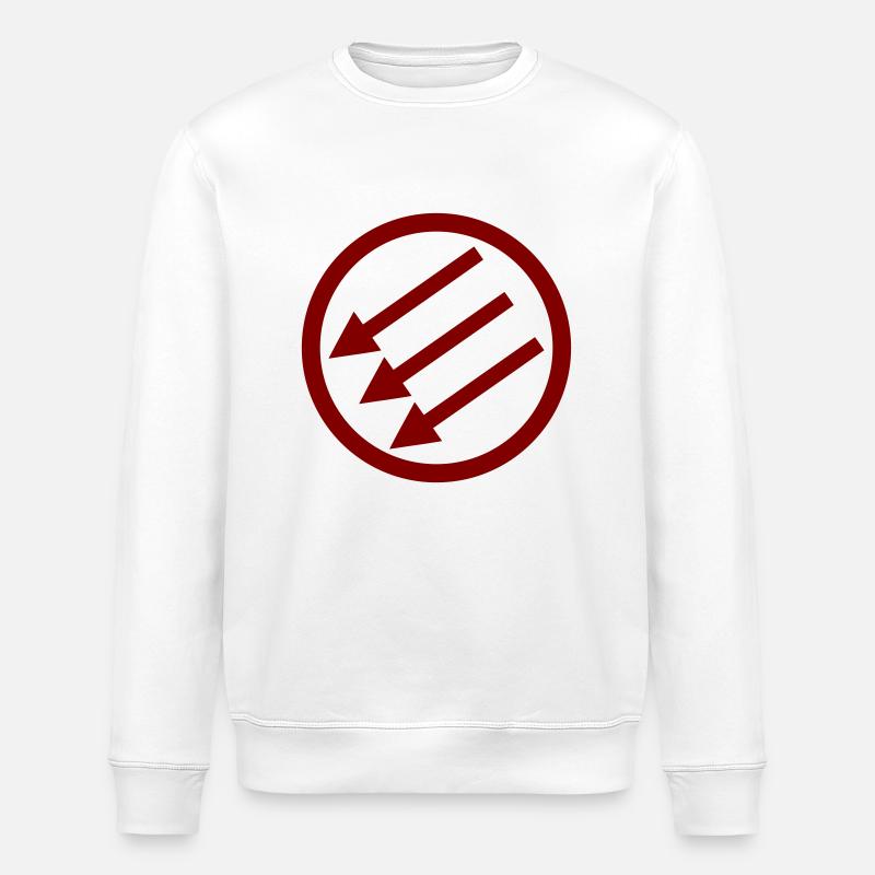 Järnfronten / Eiserne Front / Iron Front - Stanley/Stella Unisex Bio-Sweatshirt ROLLER - Weiß