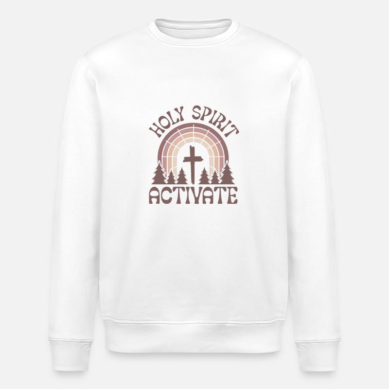 L’ saint s’active - Sweat bio ROLLER Stanley/Stella Unisexe - blanc