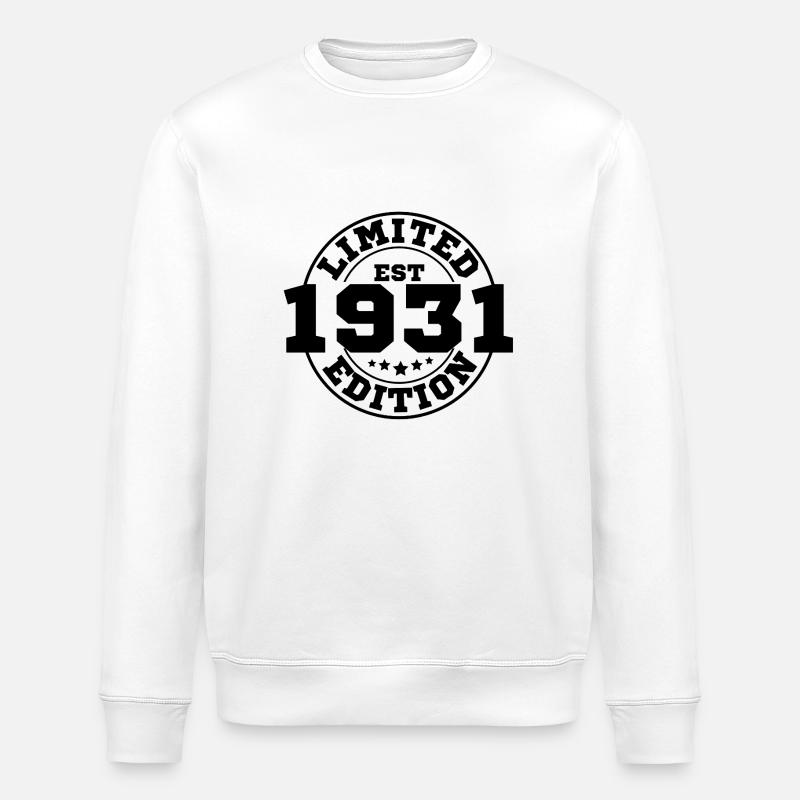1931 Limitierte Auflage - Stanley/Stella Unisex Bio-Sweatshirt ROLLER - Weiß