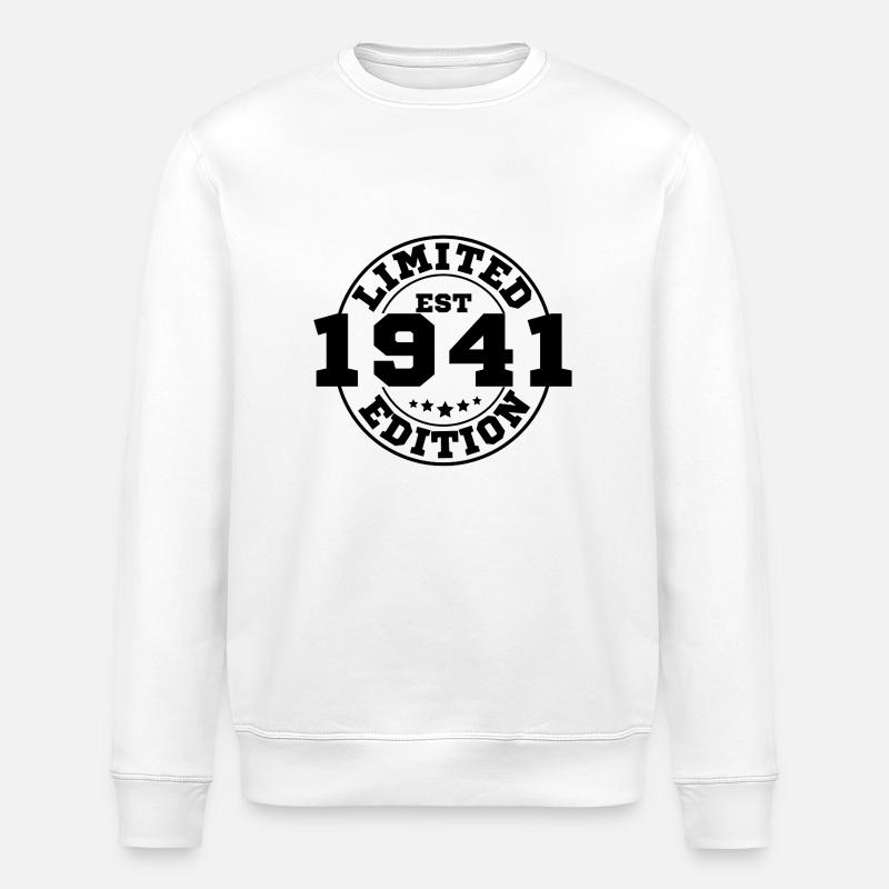 1941 Limitierte Auflage - Stanley/Stella Unisex Bio-Sweatshirt ROLLER - Weiß