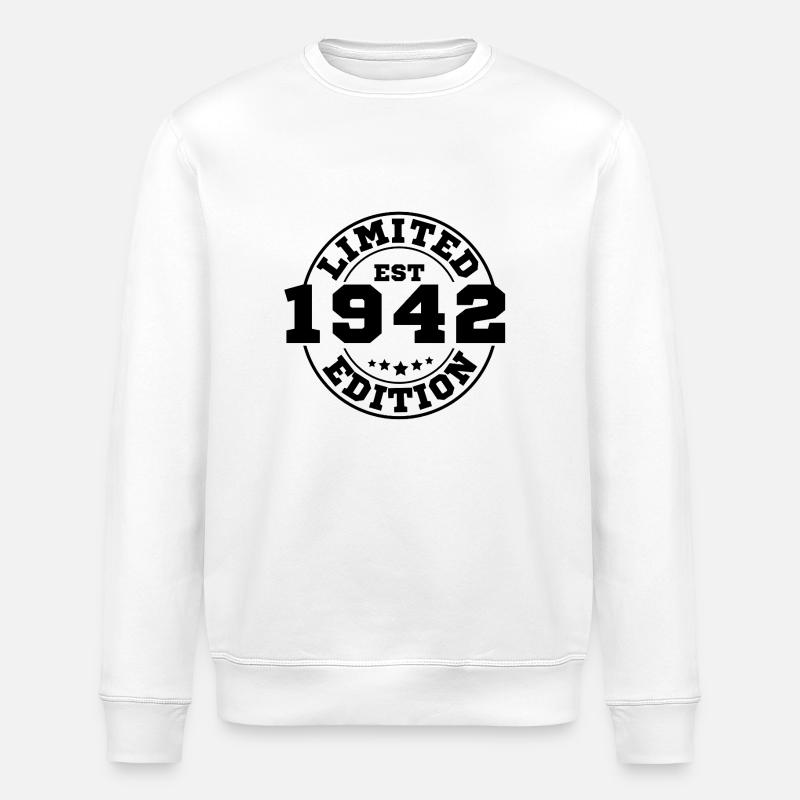 1942 Limitierte Auflage - Stanley/Stella Unisex Bio-Sweatshirt ROLLER - Weiß