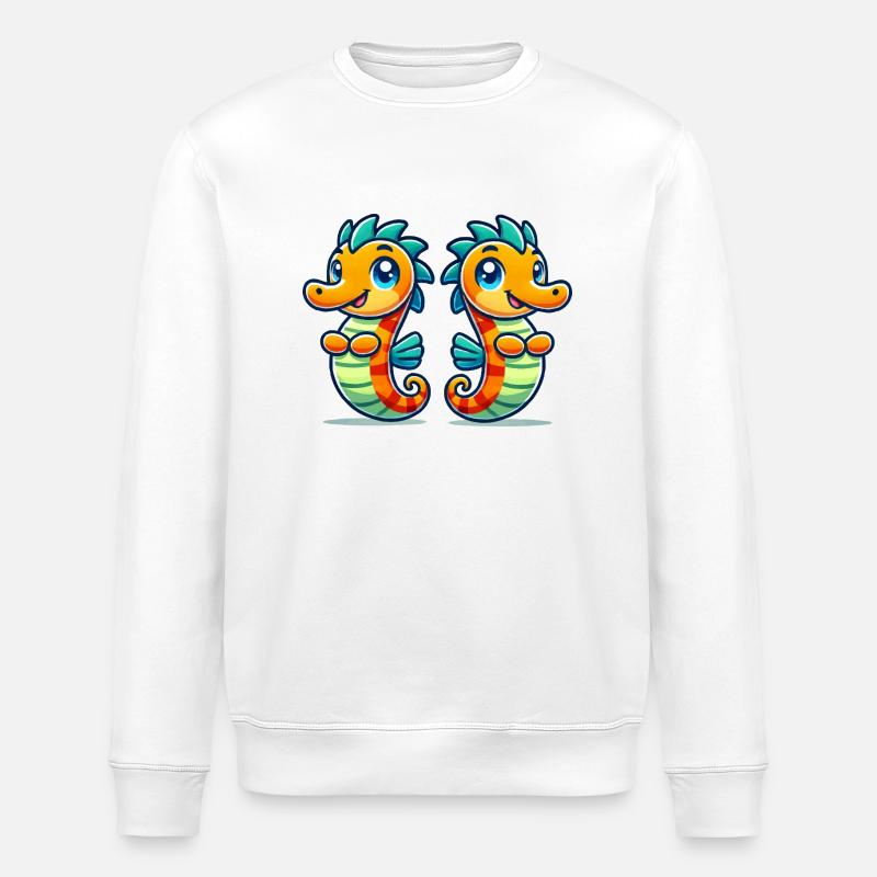 Hippocampe 2 - Sweat bio ROLLER Stanley/Stella Unisexe - blanc