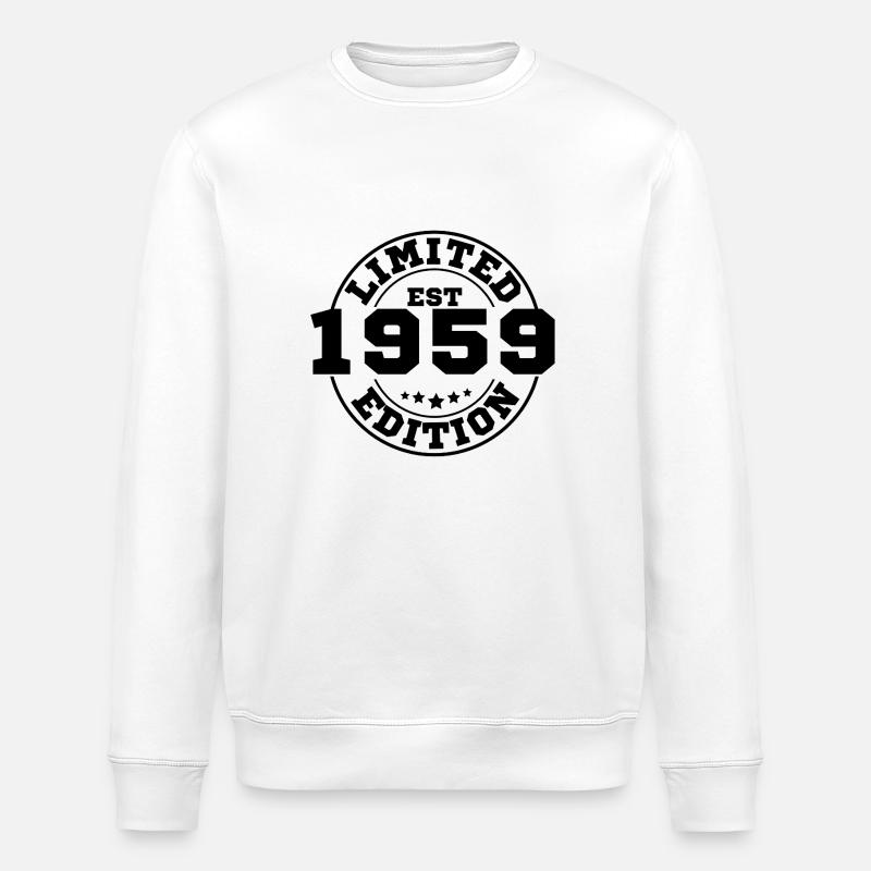 1959 Limitierte Auflage - Stanley/Stella Unisex Bio-Sweatshirt ROLLER - Weiß
