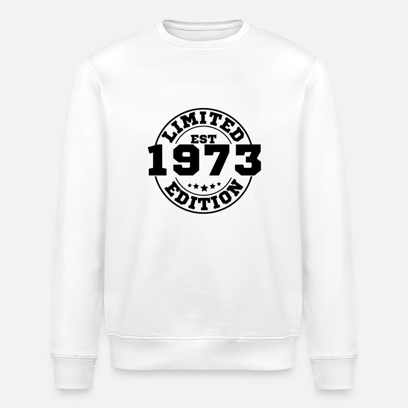 1973 Limitierte Auflage - Stanley/Stella Unisex Bio-Sweatshirt ROLLER - Weiß