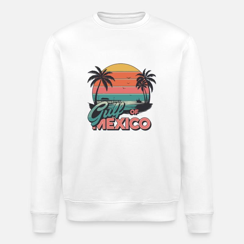 Golfe du Mexique - Sweat bio ROLLER Stanley/Stella Unisexe - blanc