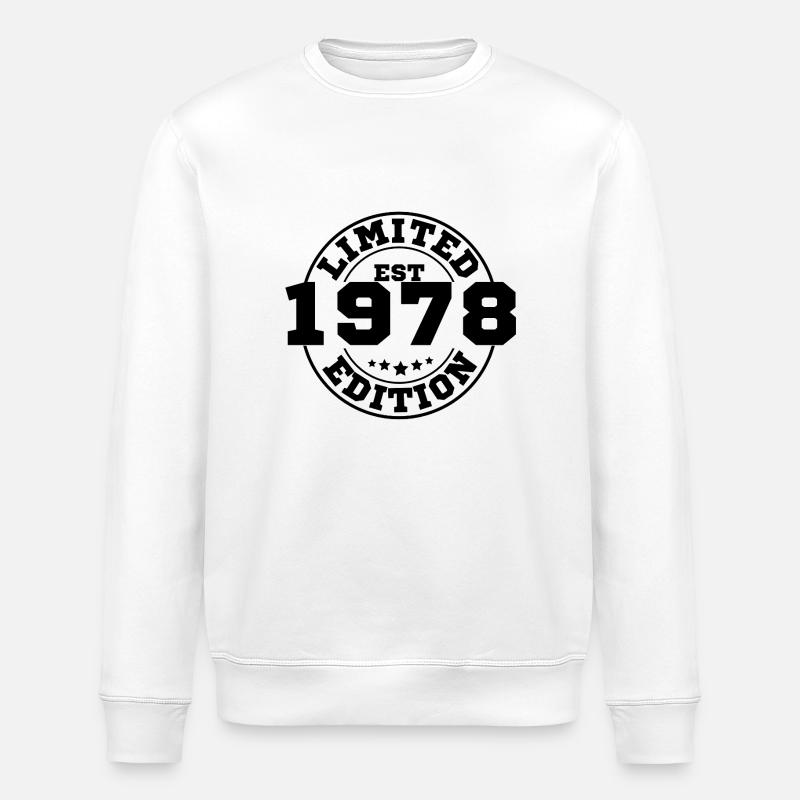 1978 Limitierte Auflage - Stanley/Stella Unisex Bio-Sweatshirt ROLLER - Weiß
