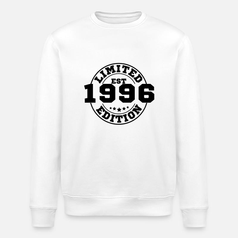 1996 Limitierte Auflage - Stanley/Stella Unisex Bio-Sweatshirt ROLLER - Weiß