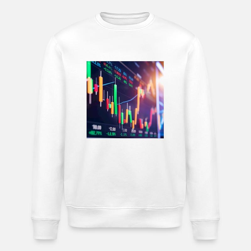 Cours - Sweat bio ROLLER Stanley/Stella Unisexe - blanc