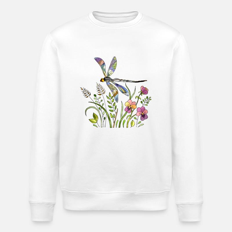 Libellule - Sweat bio ROLLER Stanley/Stella Unisexe - blanc
