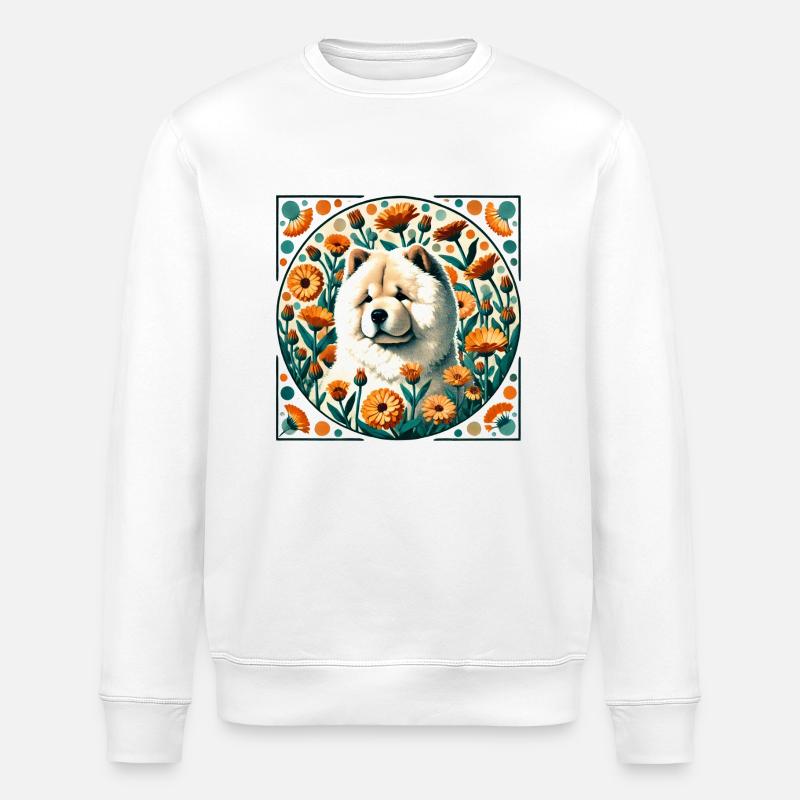 Chow Chow - Sweat bio ROLLER Stanley/Stella Unisexe - blanc