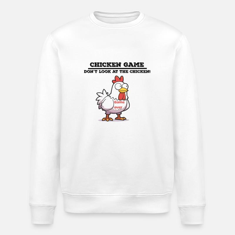 Jeu de poulet - Sweat bio ROLLER Stanley/Stella Unisexe - blanc