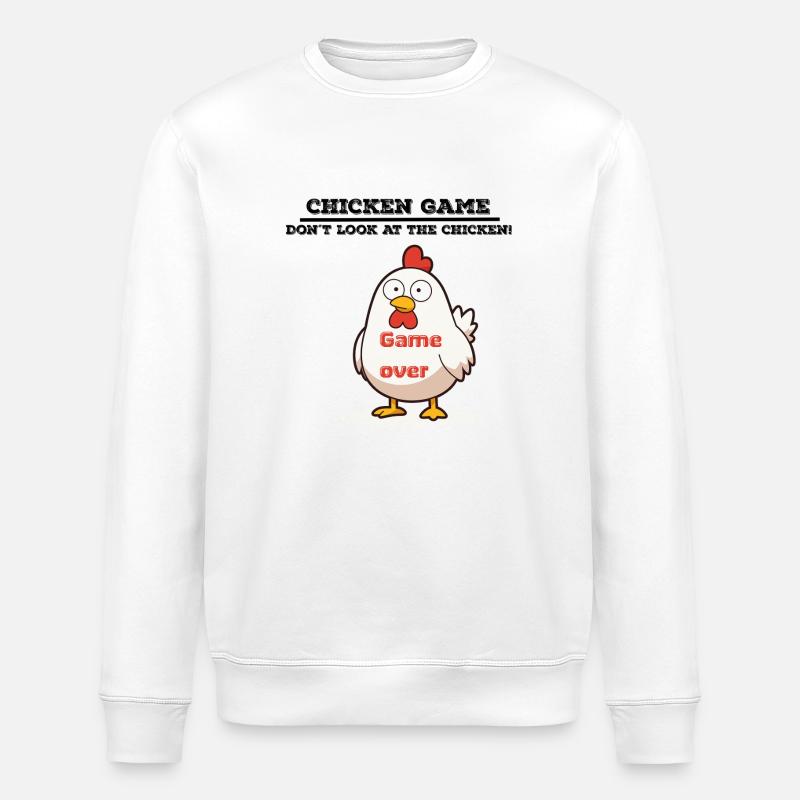 Chicken game - Stanley/Stella Unisex Bio-Sweatshirt ROLLER - Weiß