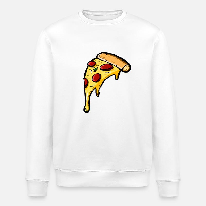 Pizza - Stanley/Stella Unisex Bio-Sweatshirt ROLLER - Weiß