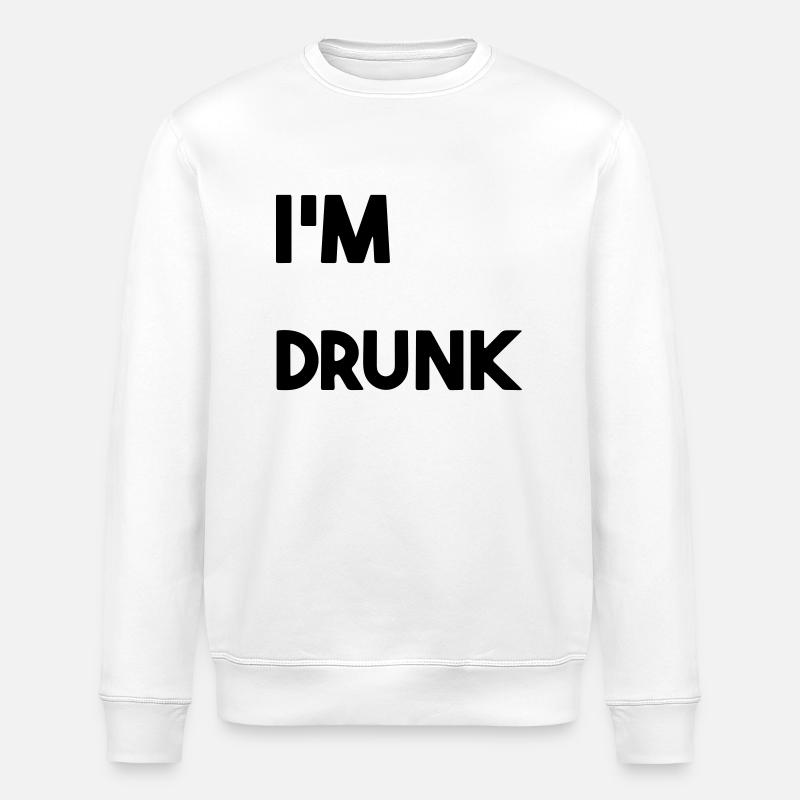 Ich bin betrunken. - Stanley/Stella Unisex Bio-Sweatshirt ROLLER - Weiß