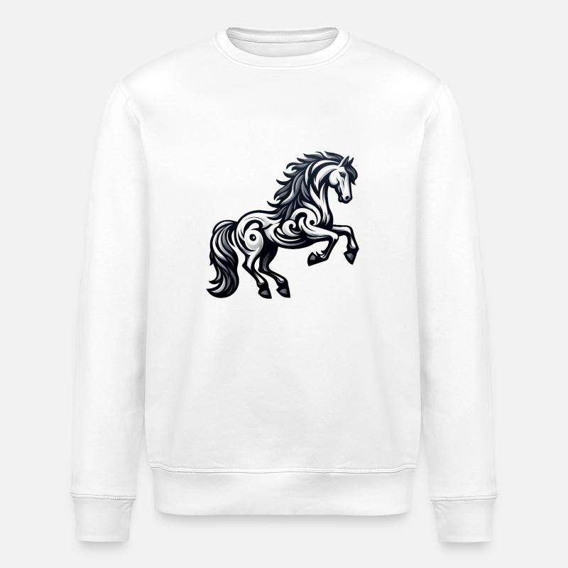 Reiter, Bewunderer von Rittern. - Stanley/Stella Unisex Bio-Sweatshirt ROLLER - Weiß