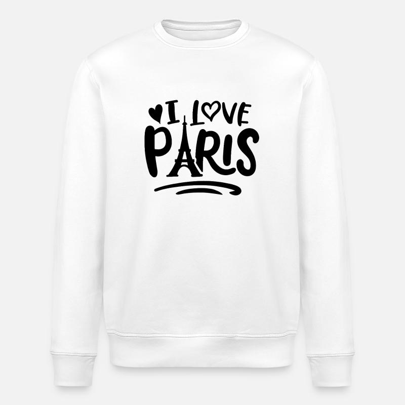 J’adore Paris - Sweat bio ROLLER Stanley/Stella Unisexe - blanc
