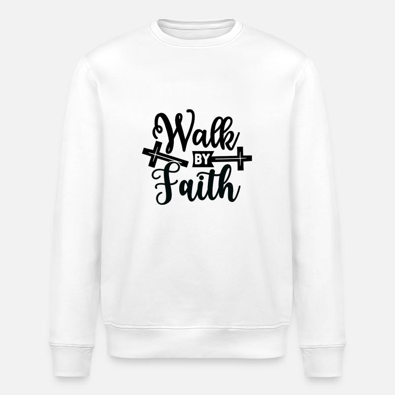 Marcher par la foi - Sweat bio ROLLER Stanley/Stella Unisexe - blanc