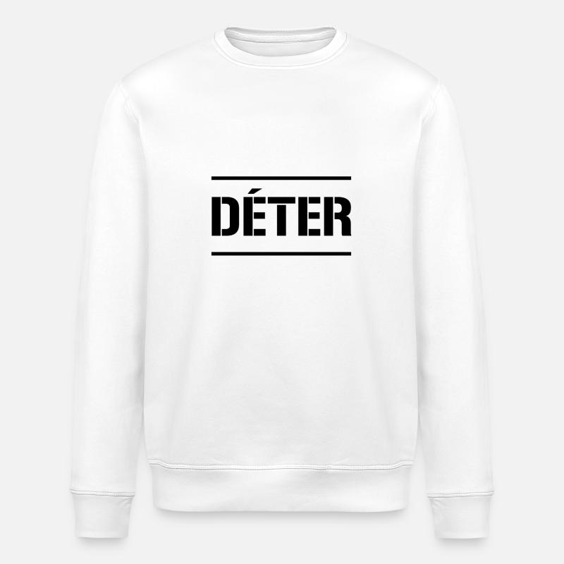 DÉTER (motivatio) noir - Sweat bio ROLLER Stanley/Stella Unisexe - blanc