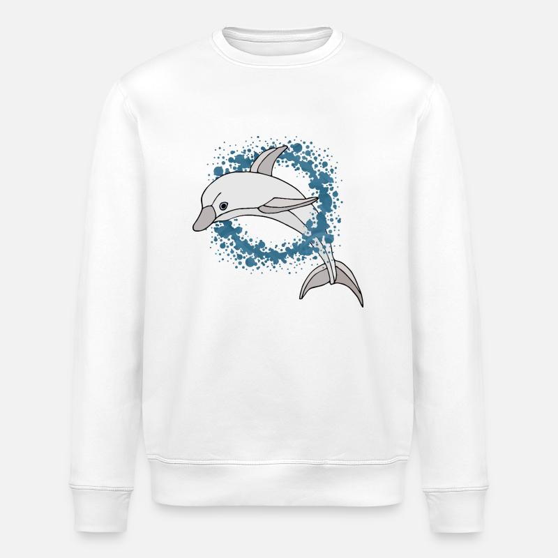 Delfin - Stanley/Stella Unisex Bio-Sweatshirt ROLLER - Weiß