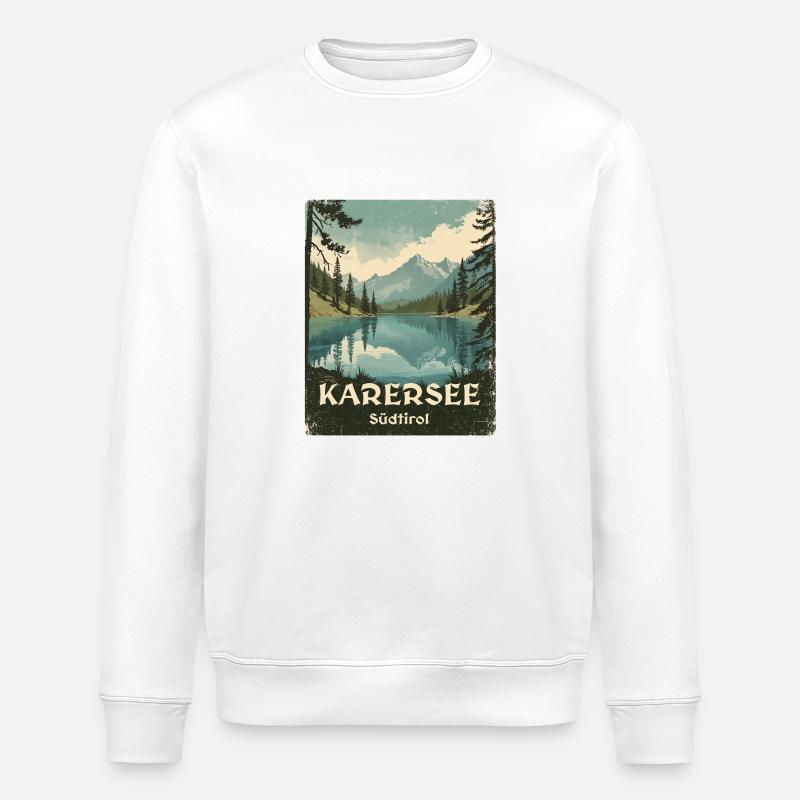 Karersee - Stanley/Stella Unisex Bio-Sweatshirt ROLLER - Weiß