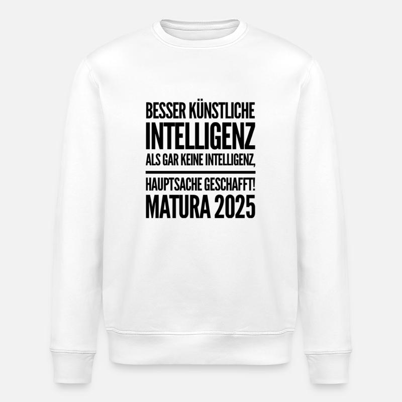 Matura 2025 - Stanley/Stella Unisex Bio-Sweatshirt ROLLER - Weiß