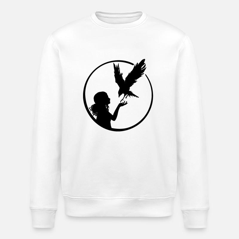 Fille Oiseau - Sweat bio ROLLER Stanley/Stella Unisexe - blanc