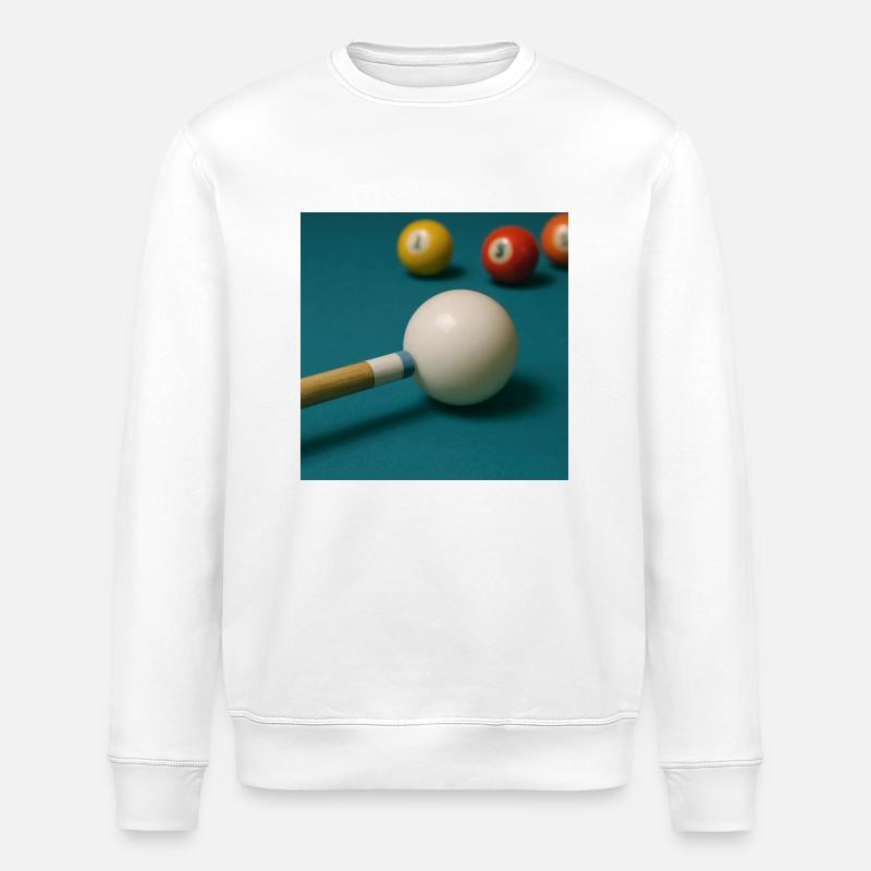 Billard - Stanley/Stella Unisex Bio-Sweatshirt ROLLER - Weiß