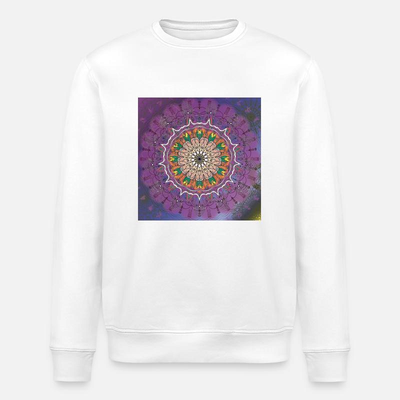 Mandala - Stanley/Stella Unisex Bio-Sweatshirt ROLLER - Weiß