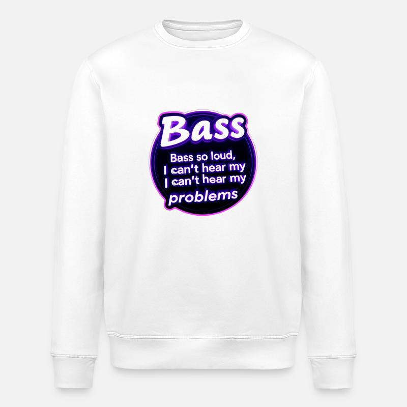 Bässe zu stark, tiefe Vibrationen - Stanley/Stella Unisex Bio-Sweatshirt ROLLER - Weiß