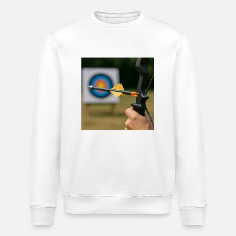 Bogenschießen - Stanley/Stella Unisex Bio-Sweatshirt ROLLER - Weiß