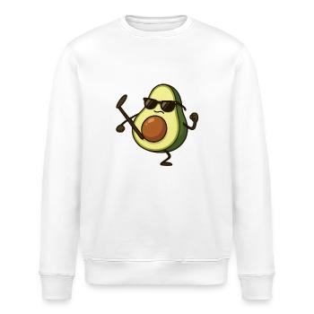 avocado karate - Stanley/Stella Unisex Bio-Sweatshirt ROLLER - Weiß - Vorne - Nik (191cm)